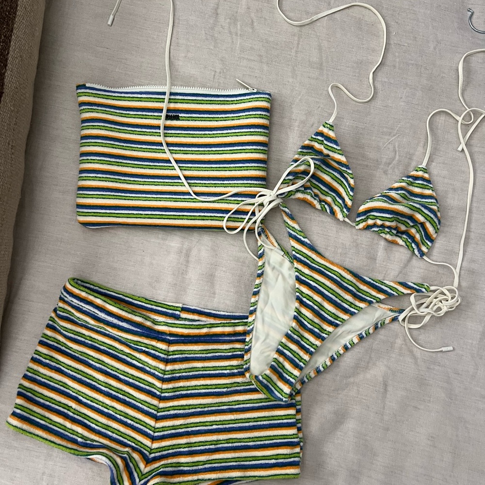 Triangl Swimwear Multicolor Striped Bikini